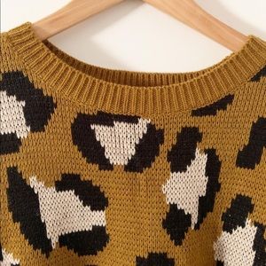 Forever 21 large leopard print sweater